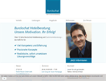 Tablet Screenshot of burckschat-hotelberatung.de
